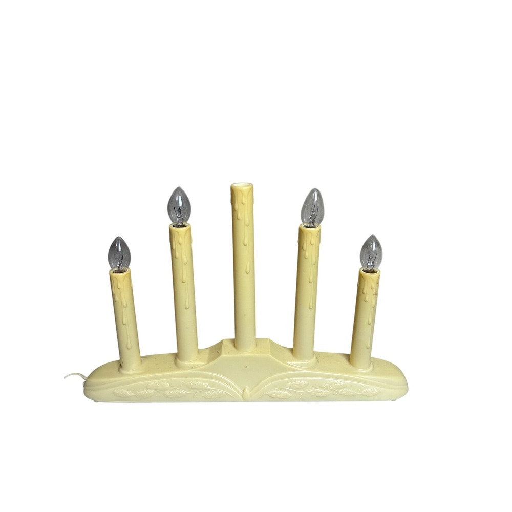 Vintage Noma 5 Light Candelier Window‎ Candle Lamp Christmas Holiday Decor